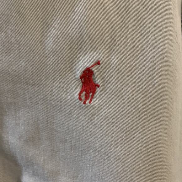 Ralph Lauren Men’s Long Sleeve Button Up Tan Shirt Size Large - Picture 2 of 4